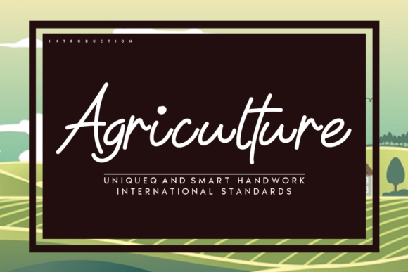 Agriculture Font: Elegant Script for Editorial Design