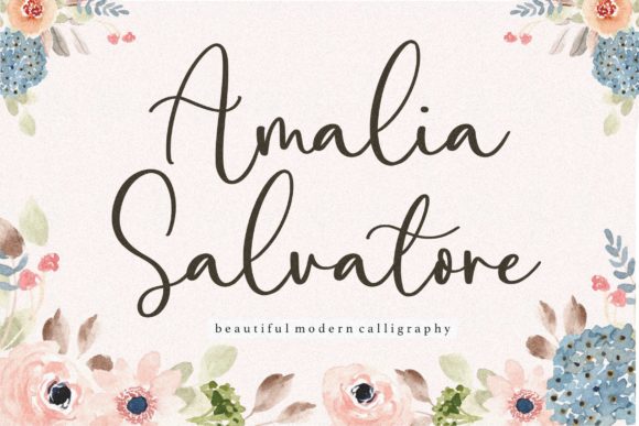 Amalia Salvatore Typeface for Editorial Design