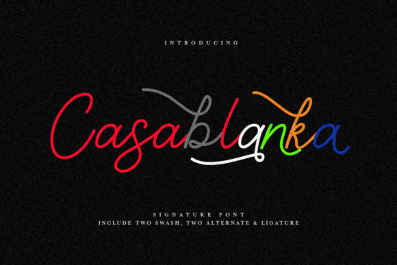 Casablanka Font: Elevate Your Branding with Handwritten Style