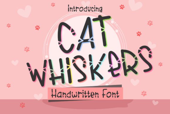 Cat Whiskers Font for Playful Handmade Designs