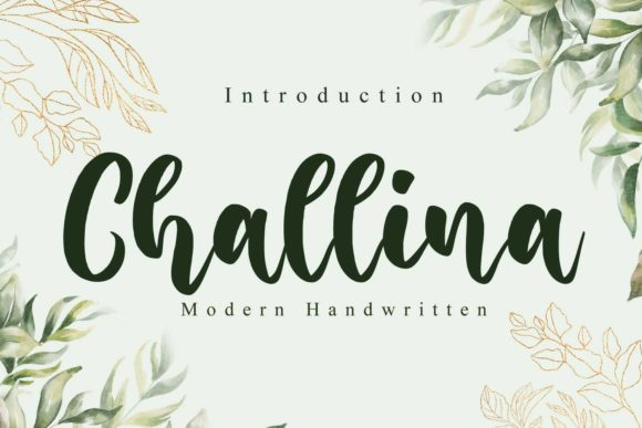 Challina: A Premium Script Handwritten Font for Web Design