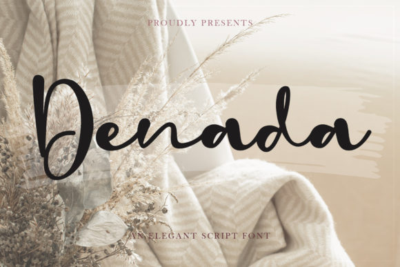 Denada: A Flowing Script Handwritten Font for Editorial Design