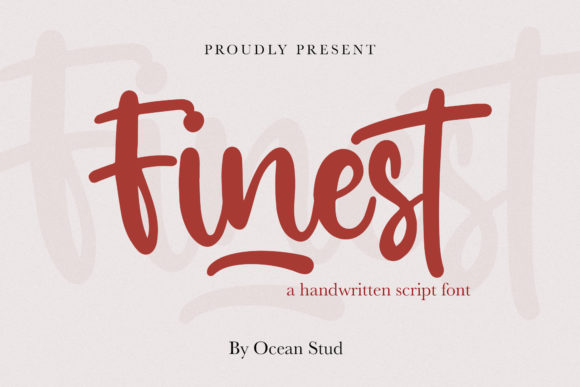 Finest: A Premium Script Handwritten Font for Web Design