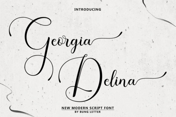 Georgia Delina: A Romantic Script Font for Crafters