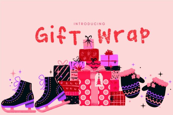 Gift Wrap Font for Modern Web Design