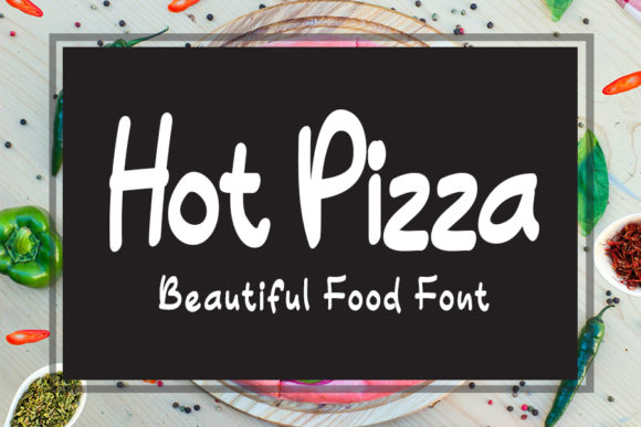 Hot Pizza Font: Joyful Script for Crafters