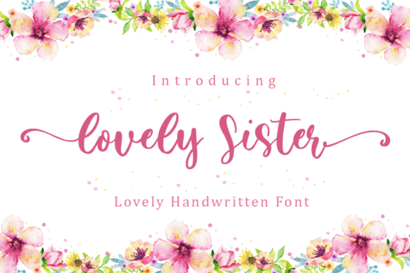 Lovely Sister Script Font for Handmade Brands