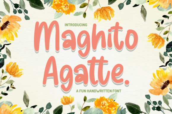 Maghito Agatte: A Handwritten Typeface for Editorial Charm
