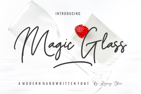 Magic Glass: A Modern Script Handwritten Typeface