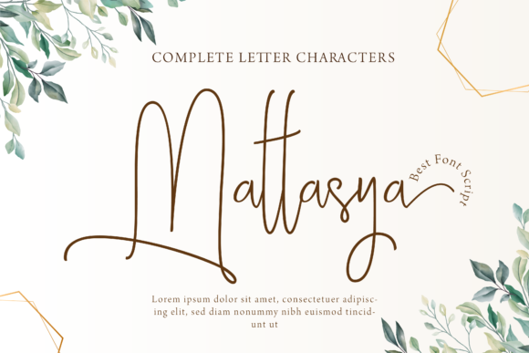 Mattasya: A Script Handwritten Font for Editorial Elegance