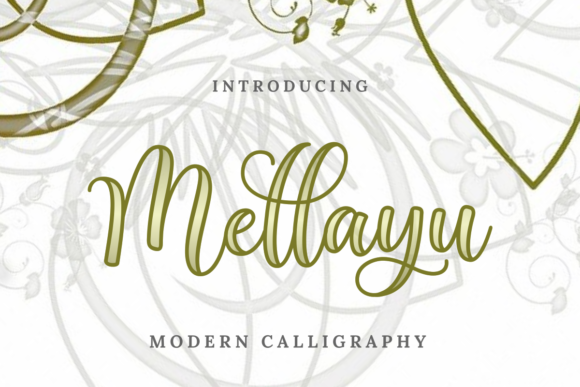 Mellayu: A Modern Script Typeface for Branding