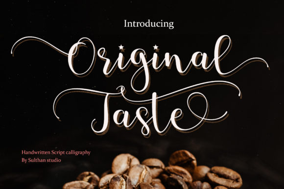 Original Taste Font for Elegant Editorial Design