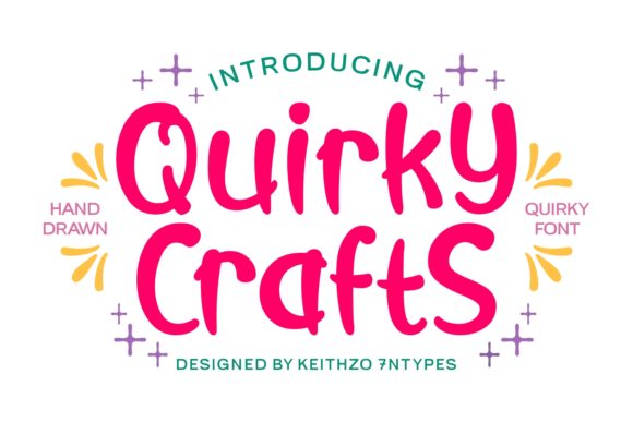 Quirky Crafts Font for Playful Branding
