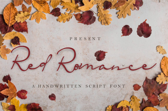 Red Romance: A Delicate Script Handwritten Font for Editors