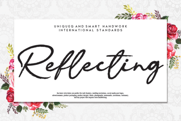 Reflecting Font for Modern Brand Identity
