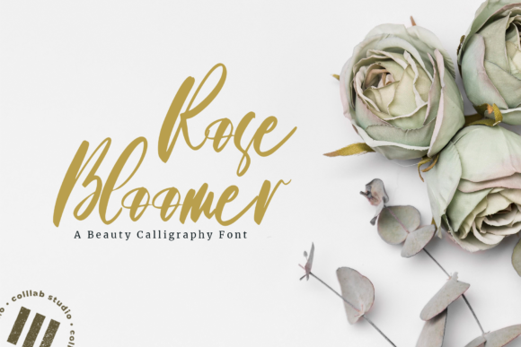 Roses Bloomer: The Elegant Script Handwritten Font for Branding