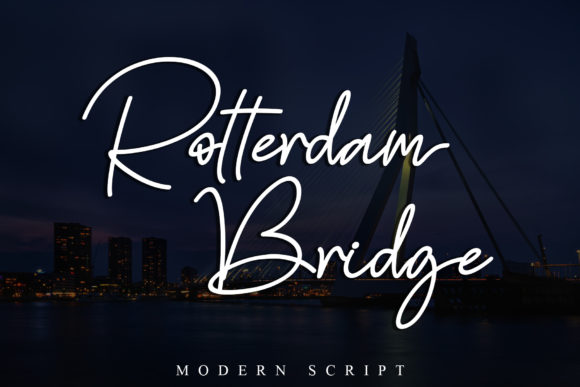 Rotterdam Bridge Font for Editorial Design