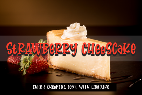Strawberry Cheesecake Font for Scroll-Stopping Social Graphics