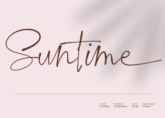 Suntime Font Review: Elegant Script for Designers