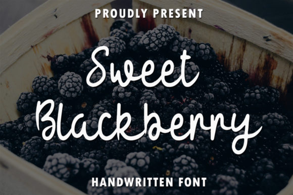 Sweet Blackberry Font: A Romantic Script for Designers