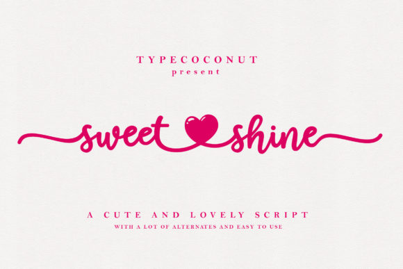 Sweetshine: The Perfect Handwritten Font for Makers