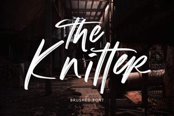The Knitter: A Brushed Handwritten Font for Bold Campaigns